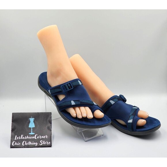 Merrell Women's Navy Blue District 3 Sandal Thong Sz 5 Flip-Flop Slip-On Sz 11 2 - Picture 4 of 16